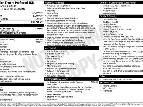 Used 2019 Buick Encore Preferred w/ Safety Package FWD image 2