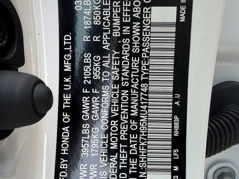 Used 2021 Honda Civic Sport Touring image 28