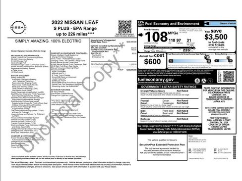 Used 2022 Nissan Leaf S Plus image 3