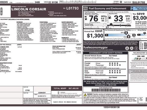 Used 2025 Lincoln Corsair Grand Touring w/ Equipment Group 302A image 4