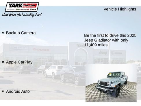 Certified 2025 Jeep Gladiator Overland AWD/4WD image 13