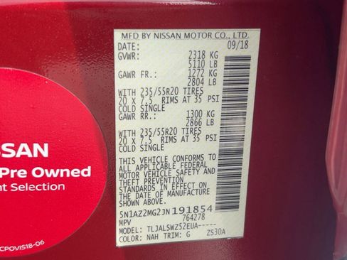 Used 2018 Nissan Murano Platinum image 20