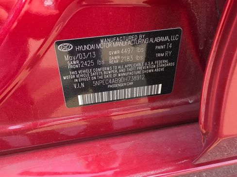 Used 2013 Hyundai Sonata SE w/ Navigation & Sunroof Pkg FWD image 8