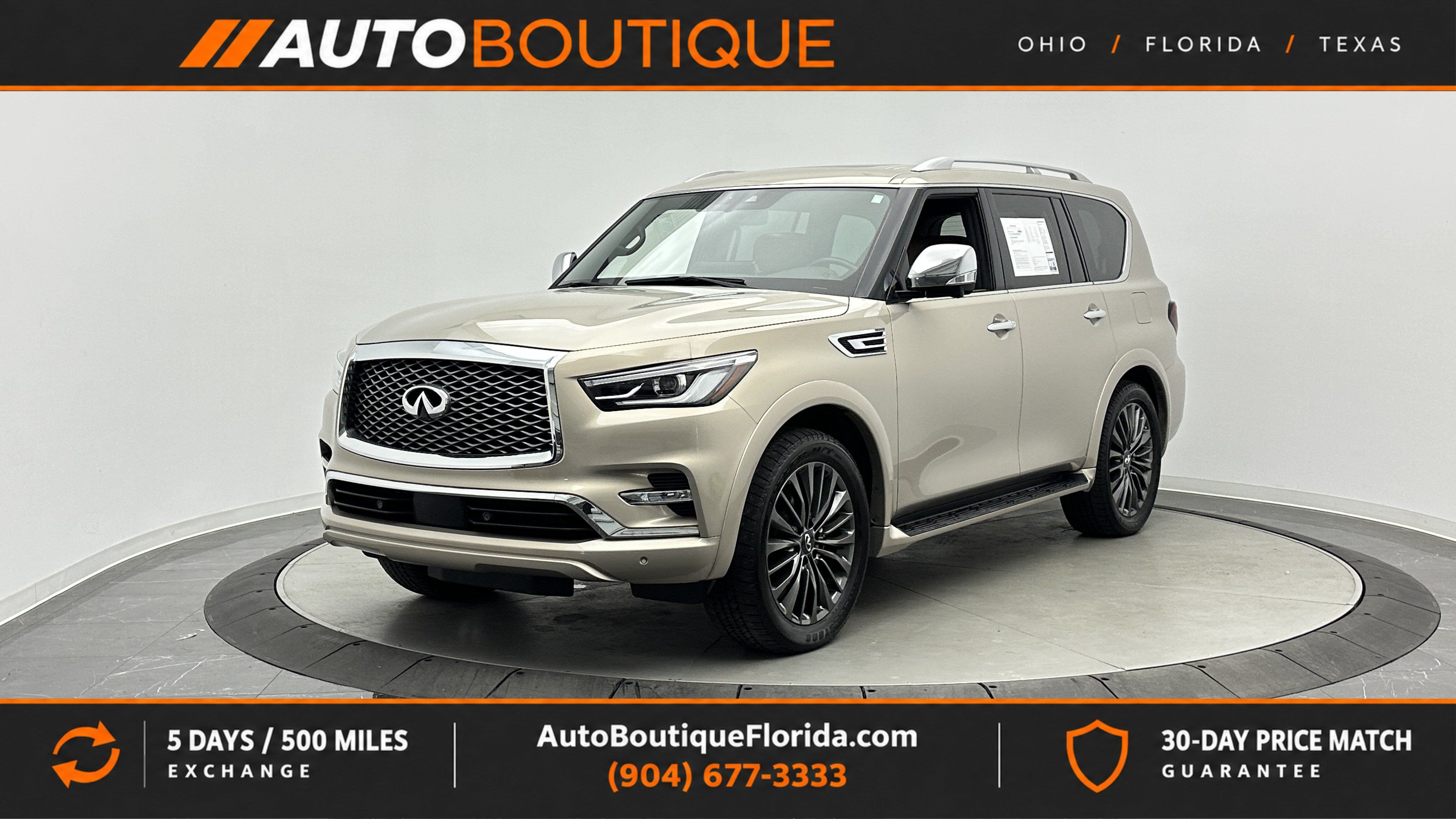 Used 2023 INFINITI QX80 Sensory w/ Cargo Package AWD/4WD image 1