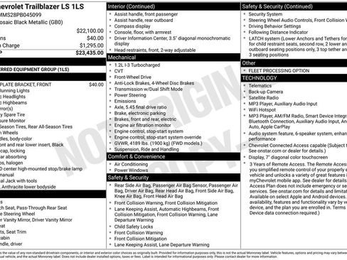 Used 2023 Chevrolet TrailBlazer LS FWD image 7