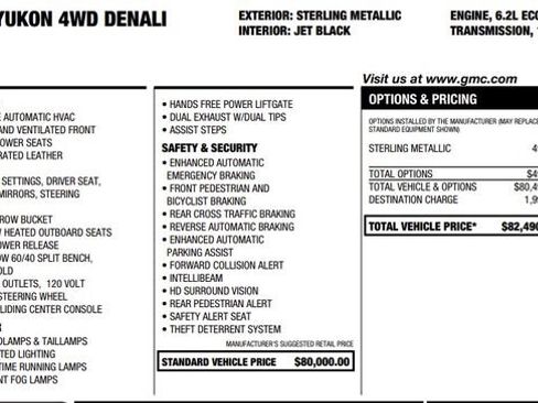 Used 2025 GMC Yukon Denali AWD/4WD image 5
