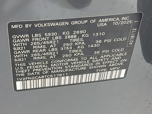 Used 2026 Volkswagen Atlas SEL Premium R-Line AWD/4WD image 35