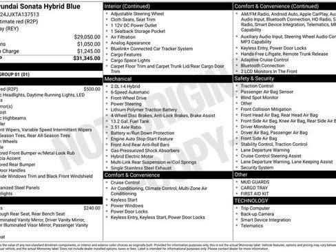 New 2026 Hyundai Sonata Blue image 6