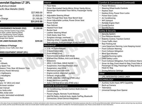 Used 2020 Chevrolet Equinox LT w/ Driver Convenience Package FWD image 11