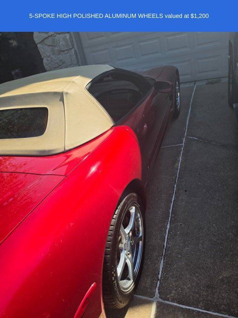 Used 2001 Chevrolet Corvette Convertible w/ Preferred Equipment Group2 RWD image 3