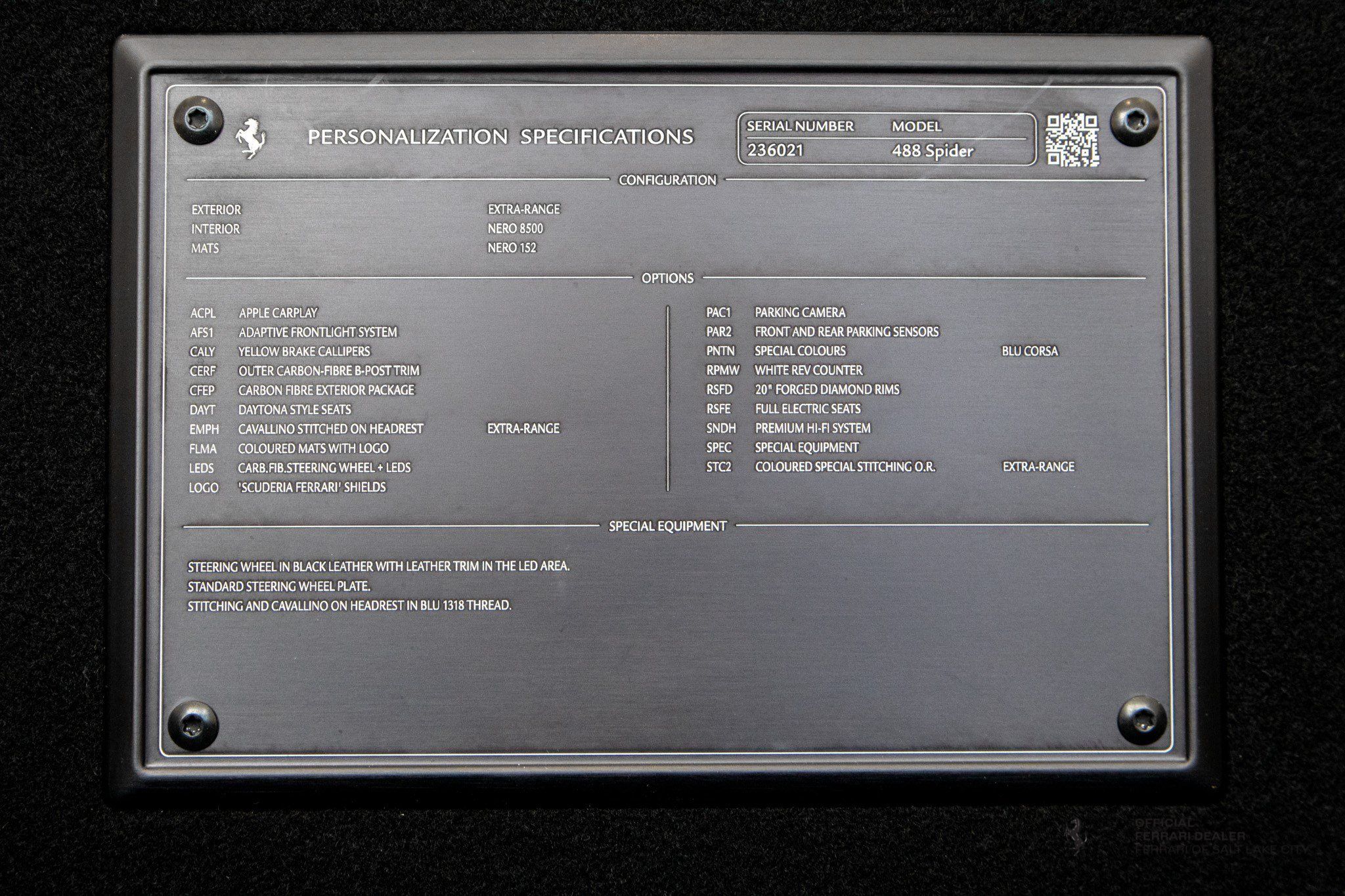 Certified 2018 Ferrari 488 Spider RWD image 15