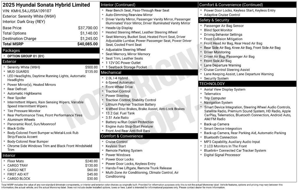 Used 2025 Hyundai Sonata Limited FWD image 5