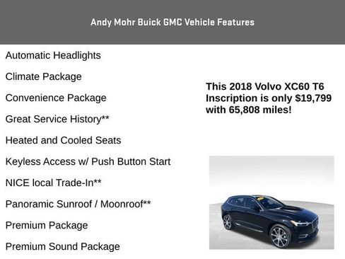 Used 2018 Volvo XC60 T6 Inscription w/ Luxury Seat Package AWD/4WD image 8
