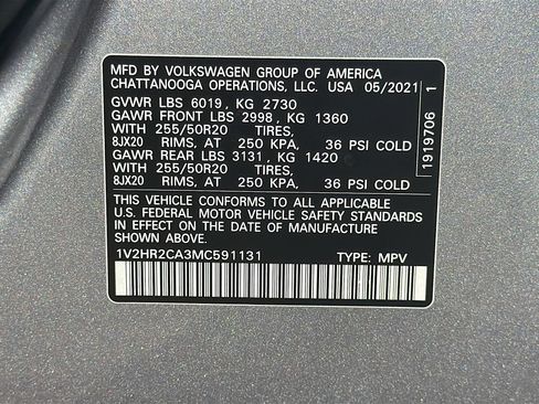 Used 2021 Volkswagen Atlas SE image 42