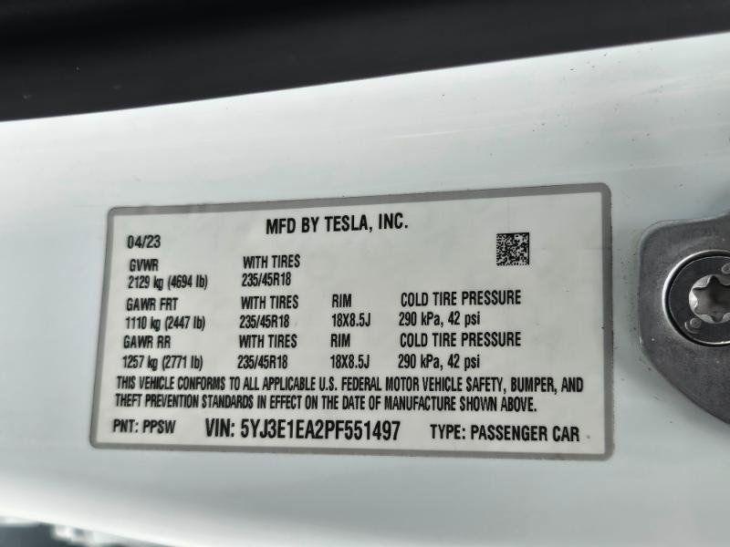 Used 2023 Tesla Model 3 Standard Range RWD image 33