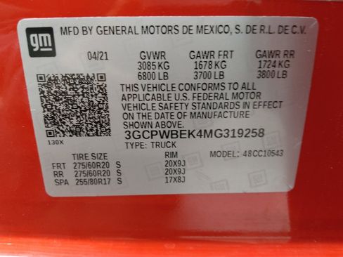 Used 2021 Chevrolet Silverado 1500 Custom w/ LPO, Dark Essentials Package RWD image 33