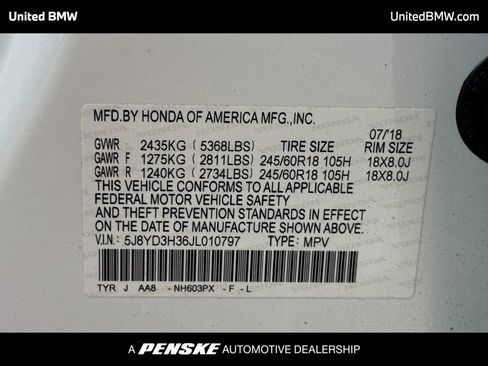 Used 2018 Acura MDX FWD image 14