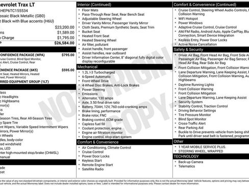 New 2026 Chevrolet Trax LT w/ Driver Confidence Package FWD image 19