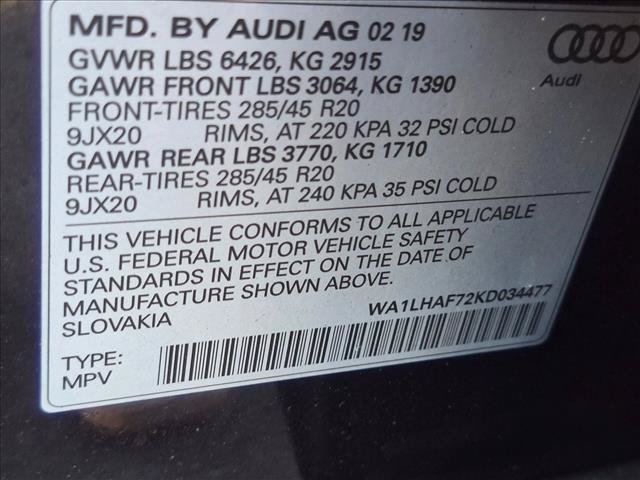 Used 2019 Audi Q7 2.0T Premium Plus w/ Premium Plus Package AWD/4WD image 24