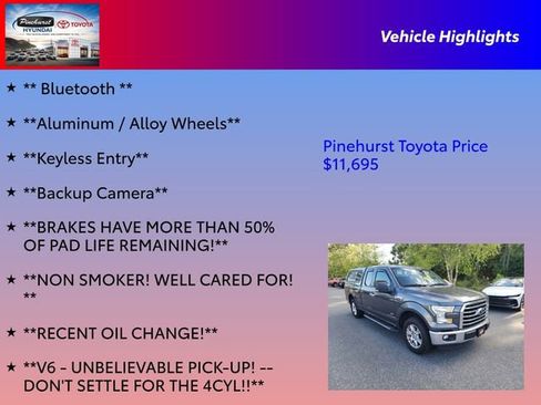 Used 2016 Ford F150 XLT w/ Equipment Group 301A Mid RWD image 16