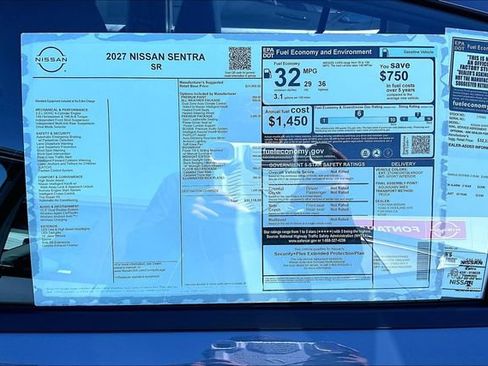 New 2027 Nissan Sentra SR w/ SR Premium Package FWD image 13