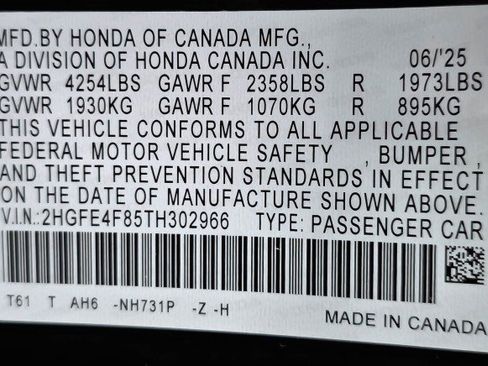 Used 2026 Honda Civic FWD Hybrid Sedan image 41