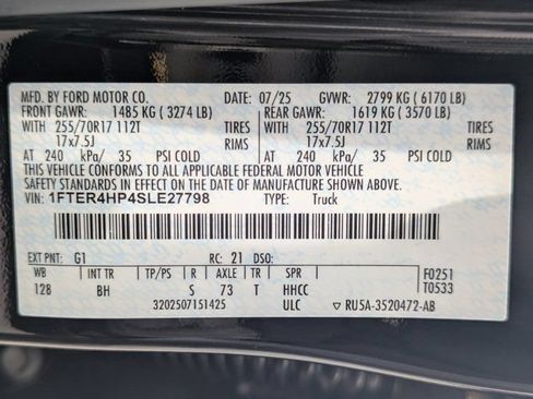 Used 2025 Ford Ranger XLT w/ Equipment Group 301A High AWD/4WD image 28