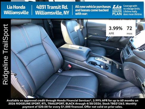 New 2026 Honda Ridgeline TrailSport image 25