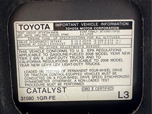 Used 2008 Toyota 4Runner Sport AWD/4WD image 26