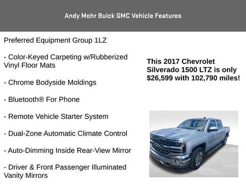 Used 2017 Chevrolet Silverado 1500 LTZ w/ Sport Package AWD/4WD image 8