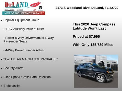 Used 2020 Jeep Compass Latitude w/ Popular Equipment Group image 12