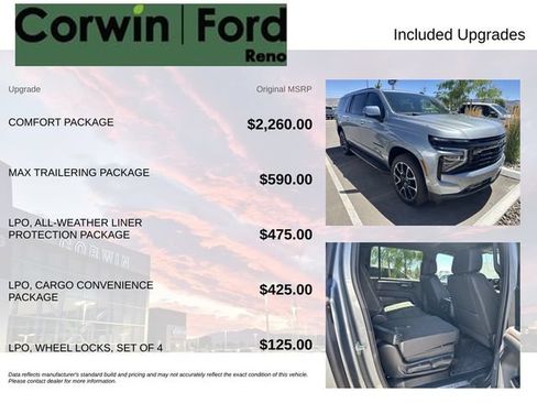 Used 2025 Chevrolet Suburban RST w/ Comfort Package AWD/4WD image 3