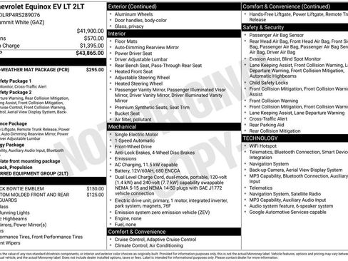 Used 2024 Chevrolet Equinox EV LT w/ LPO, All-Weather Mat Package FWD image 6