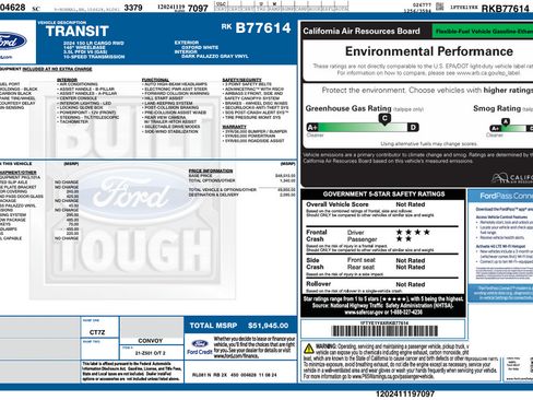 Used 2024 Ford Transit 150 Low Roof RWD image 2