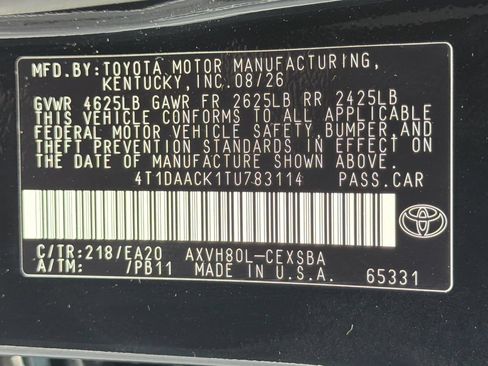 New 2026 Toyota Camry Hybrid w/ Multimedia Upgrade Package FWD image 37