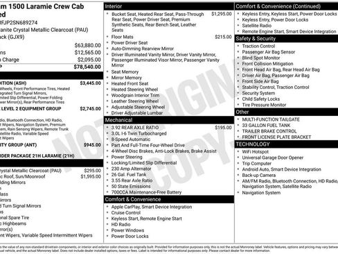 Used 2025 RAM 1500 Laramie w/ Night Edition AWD/4WD image 24
