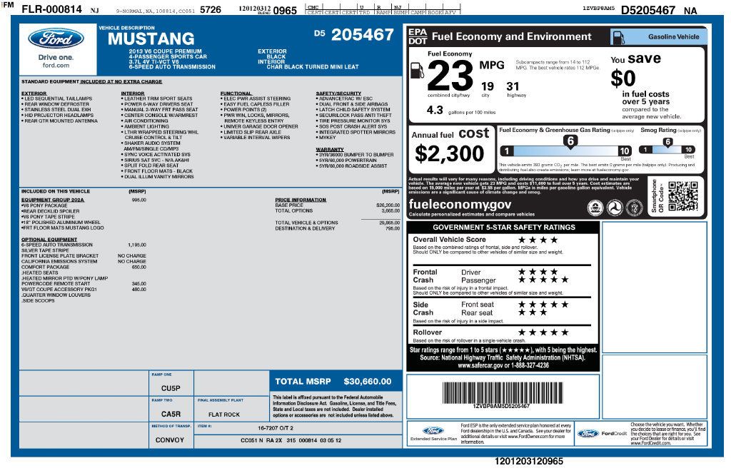Used 2013 Ford Mustang Premium RWD image 31
