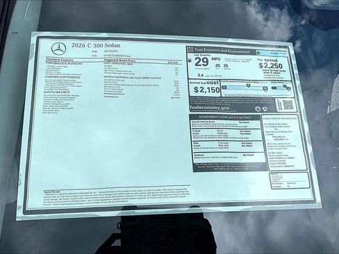 New 2026 Mercedes-Benz C 300 Sedan image 21
