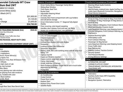 New 2025 Chevrolet Colorado W/T w/ Advanced Trailering Package