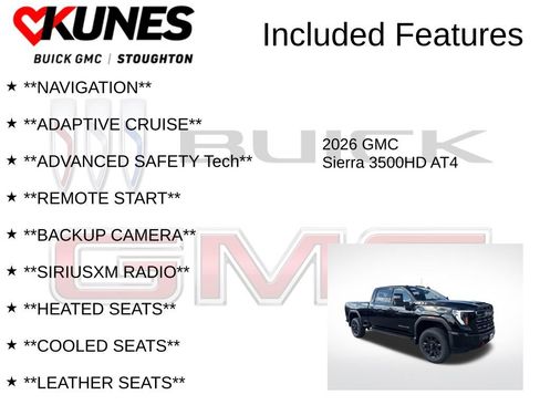 New 2026 GMC Sierra 3500 AT4 w/ AT4 Premium Plus Package image 2