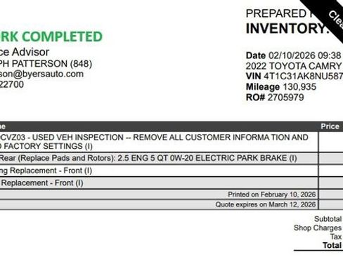 Used 2022 Toyota Camry LE image 8