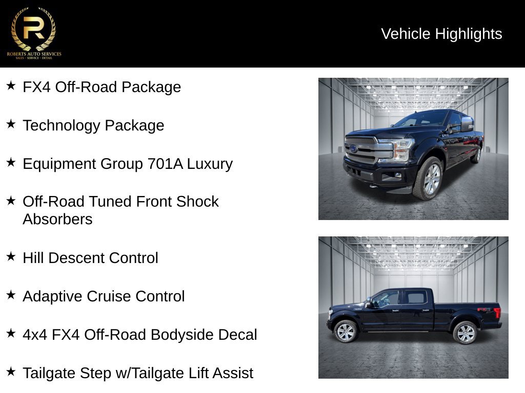 Used 2019 Ford F150 Platinum w/ Equipment Group 701A Luxury AWD/4WD image 10