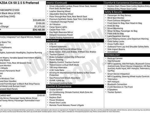 Certified 2023 MAZDA CX-50 2.5 S w/ Preferred Plus Pkg AWD/4WD image 6
