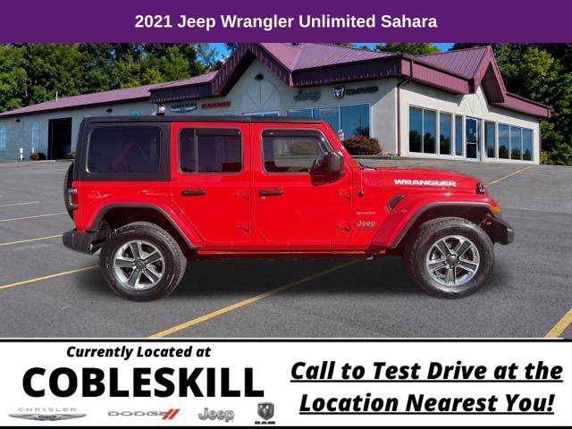 Used 2021 Jeep Wrangler Unlimited Sahara AWD/4WD image 3
