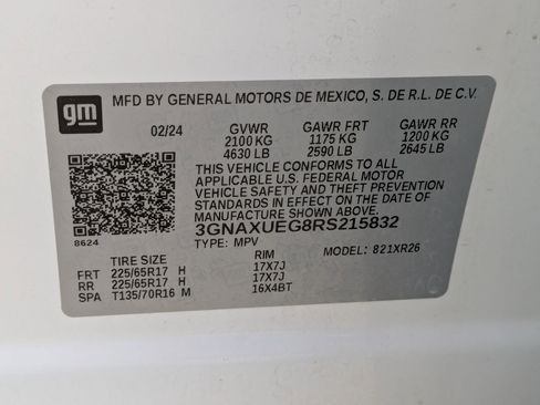 Used 2024 Chevrolet Equinox LT w/ LPO, Floor Liner Package image 36