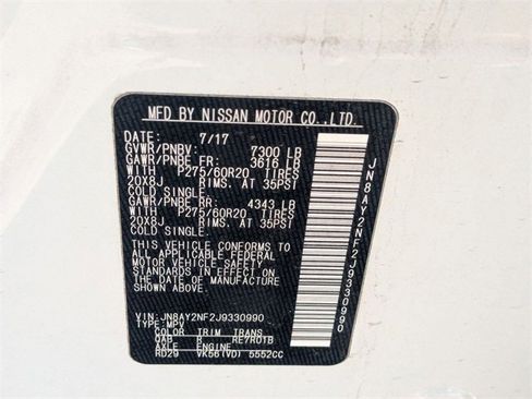 Used 2018 Nissan Armada Platinum w/ Captain Seat Package image 44