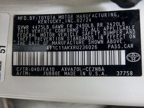 Certified 2024 Toyota Camry LE FWD image 26