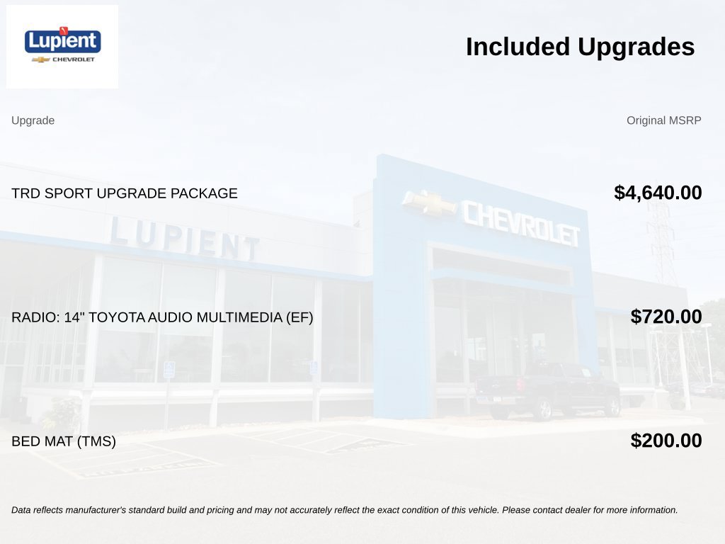 Used 2024 Toyota Tacoma TRD Sport w/ TRD Sport Upgrade Package AWD/4WD image 4