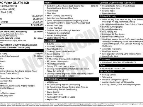 Used 2021 GMC Yukon XL AT4 w/ Rear Media and Nav Package image 37