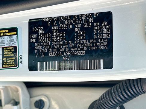 Certified 2023 Kia EV6 Wind w/ Wind Technology Package RWD image 32
